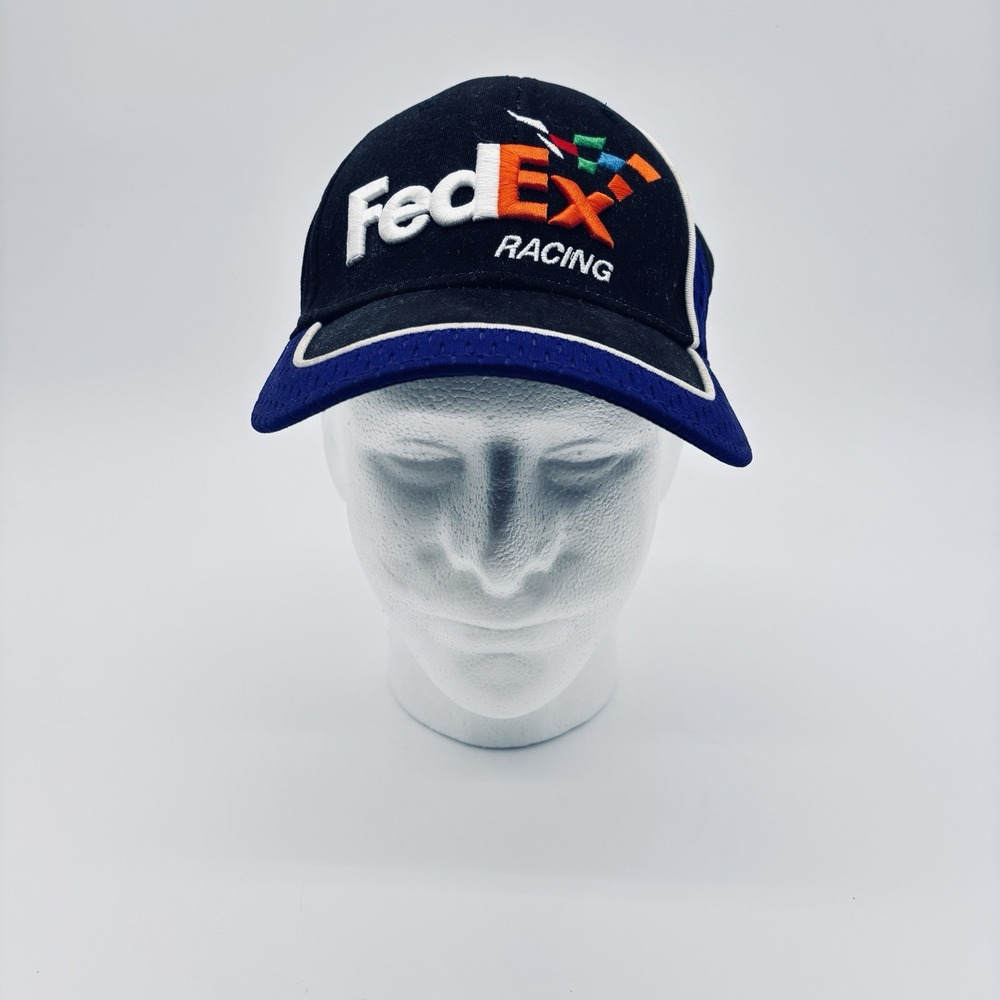 Denny Hamlin FEDEx Racing CHASE AUTHENTICS Black Embroidered Signed Adjstble Hat